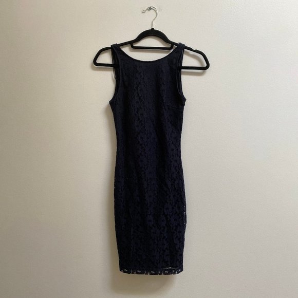 Zara Sleeveless Lace Bodycon Dress S - Picture 1 of 4
